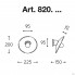 Aldo Bernardi 820.CB+LAR.134.B — Настенный накладной светильник Bilancha