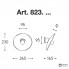 Aldo Bernardi 823.06+LAR.134.B — Настенный накладной светильник Bilancha