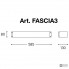 Aldo Bernardi FASCIA3 — Настенный накладной светильник Fashion