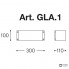 Aldo Bernardi GLA.1 — Настенный накладной светильник Glamour