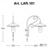 Aldo Bernardi LAR.161.1+PAL-H3 — Напольный уличный светильник Otello