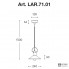 Aldo Bernardi LAR.71.01 — Потолочный подвесной светильник Polare