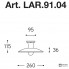 Aldo Bernardi LAR.91.04 — Потолочный накладной светильник Polare