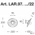 Aldo Bernardi LAR.97.FM-22+LAR.134.B — Настенный накладной светильник Cappe