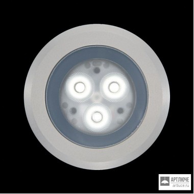 Ares 10017927 — Встраиваемый в грунт, потолок или стену светильник Tapioca Power LED / O 90mm - Anodized Aluminium Frame - Transparent Glass - Wide Beam 50°