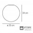 Artemide 0116010A — Светильник настенно-потолочный DIOSCURI 35 PARETE/SOFFITTO