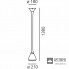 Artemide 0672W10A — Потолочный подвесной светильник PIPE