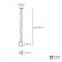 Artemide 0696020A — Светильник потолочный подвесной LOGICO MINI SOSPENSIONE singola