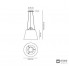 Artemide 0780030A + 0782010A — Светильник в японском стиле потолочный подвесной TOLOMEO MEGA SOSPENSIONE