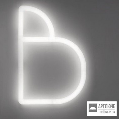 Artemide 1201B00A — Настенный накладной светильник Alphabet of Light W Буква "B"