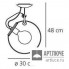 Artemide A022800 — Светильник потолочный накладной MICONOS SOFFITTO
