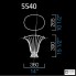 Barovier&Toso 5540 CG — Настольный светильник RIGATI