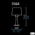 Barovier&Toso 5564 RS BB — Настольный светильник AMSTERDAM