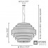 Bover 224P626 — Потолочный подвесной светильник MOS - 03