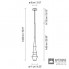 Bover 2560220001 — Потолочный подвесной светильник SLEND - 02