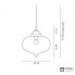 Cangini & Tucci GIG1243.1L-Transparent — Светильник потолочный подвесной ARABESQUE GIG1243.1L-Transparent