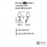 Chelsom BW 106+QBW 6 WC — Настенный накладной светильник BATHROOM