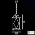 Cremasco 1074-1S-NO.CR.sm — Потолочный подвесной светильник 1074