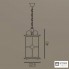 Cremasco 1075-1S-NO.BR.sm.am — Потолочный подвесной светильник 1075