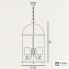 Cremasco 1811-4S-NO-BR.c — Потолочный подвесной светильник 1811