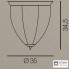 Cremasco 1816-3PL-NO.BR.c — Потолочный накладной светильник 1816