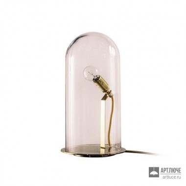 Ebb & Flow DI101691+DO101350 — Настольный светильник Speak Up! Lamp - Obsidian Dome & Brass Base - Small