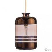 Ebb & Flow LA101316 — Потолочный подвесной светильник Pillar lamp, copper stripes on obsidian