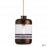 Ebb & Flow LA101319 — Потолочный подвесной светильник Pillar lamp, copper stripes on clear
