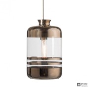 Ebb & Flow LA101320 — Потолочный подвесной светильник Pillar lamp, platinum stripes on clear