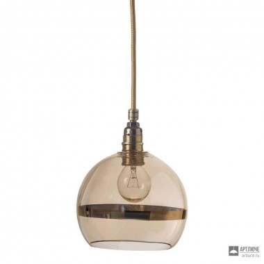 Ebb & Flow LA101321 — Потолочный подвесной светильник Rowan pendant lamp, gold on golden smoke - 15 см