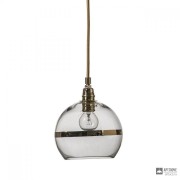 Ebb & Flow LA101324 — Потолочный подвесной светильник Rowan pendant lamp, gold on clear - 15 см