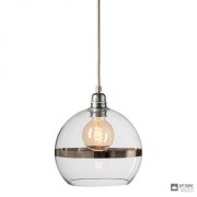 Ebb & Flow LA101332 — Потолочный подвесной светильник Rowan pendant lamp, platinum on clear - 22 см