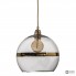 Ebb & Flow LA101336 — Потолочный подвесной светильник Rowan pendant lamp, gold on clear - 28 см