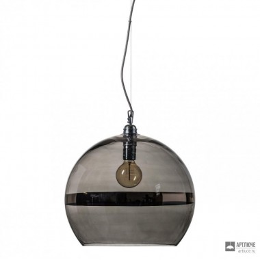 Ebb & Flow LA101341 — Потолочный подвесной светильник Rowan pendant lamp, platinum on grey - 39 см