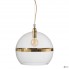 Ebb & Flow LA101342 — Потолочный подвесной светильник Rowan pendant lamp, gold on clear - 39 см