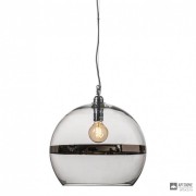 Ebb & Flow LA101344 — Потолочный подвесной светильник Rowan pendant lamp, platinum on clear - 39 см