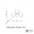 Euroluce Lampadari Alicante fume A2 — Настенный накладной светильник ALICANTE