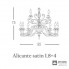 Euroluce Lampadari Alicante satin L8+4 shade — Потолочный подвесной светильник ALICANTE