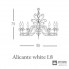 Euroluce Lampadari Alicante white L8 shade — Потолочный подвесной светильник ALICANTE