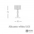 Euroluce Lampadari Alicante white LG1 — Настольный светильник ALICANTE