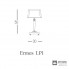 Euroluce Lampadari Ermes  LP1 gold — Настольный светильник ERMES