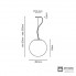 Fabbian F07 A47 01 — Потолочный подвесной светильник LUMI Sfera