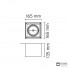 Flos Architectural 03.1060.TK — Потолочный накладной светильник COMPASS BOX LARGE 1L