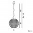 Foscarini 179073 16 SP5 — Светильник потолочный подвесной Tropico Ellipse H. 5 m Ghiaccio