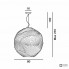 Foscarini 223017 10 — Светильник потолочный подвесной Planet grande Halogen Bianco