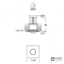 I-LED 85061 — Светильник для встраивания в фальш-потолок с помощью пружинных фиксаторов Nitum, хром