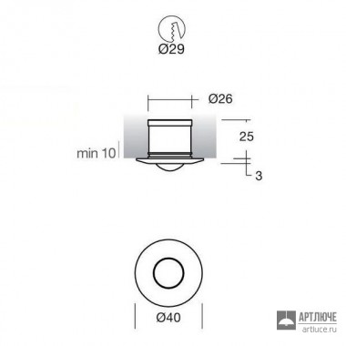 I-LED 88421 — Потолочный встраиваемый светильник Nitum, белый