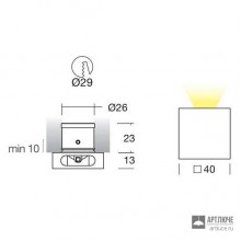 I-LED 92292 — Потолочный встраиваемый светильник Clip, серый