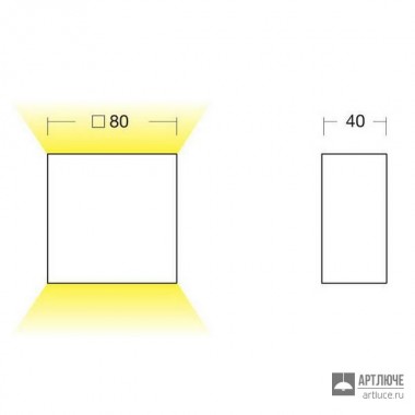 I-LED 92621 — Настенный накладной светильник Per, коричневый