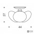 IDL 366-3PF-Transparent — Светильник потолочный накладной Moira